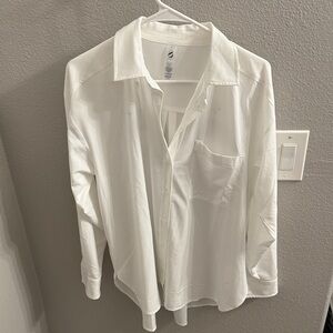 Lou & Grey Classic White Blouse